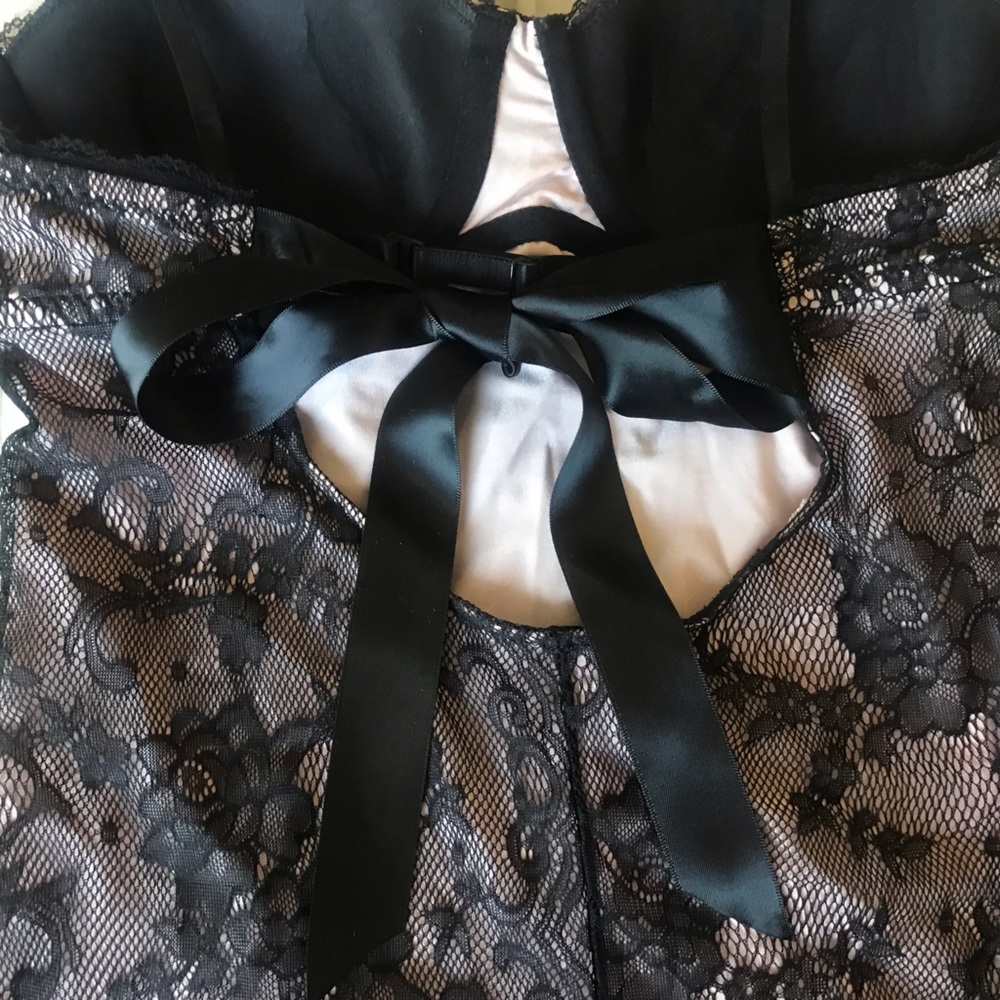 Black + Pink Lace Babydoll - NWOT - Picture 6 of 10